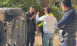 Antalya- Kaza sonrası alkollü sürücüye tepki