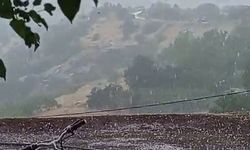 Elazığ Karakoçan’da dolu yağışı