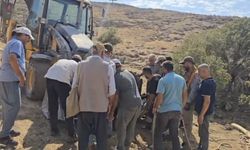 Ayağı kırılan 500 kiloluk ineği, sedyeyle 2 kilometre taşıdılar