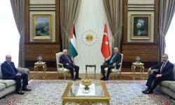 Cumhurbaşkanı Erdoğan, Filistin Devlet Başkanı Abbas ile görüştü