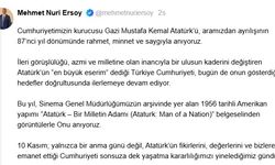 Bakan Ersoy, 'Bir Milletin Adamı' belgeselinden görüntülerle Atatürk'ü andı