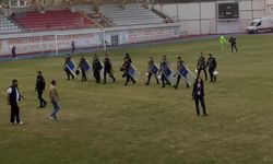 Bulvarspor taraftarları, Küçükçekmece Sinop Spor maçında sahaya girdi, arbede yaşandı