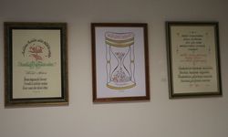 Karaciğer nakli olan Kayserisporlu eski futbolcunun kaligrafi sergisi