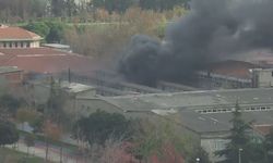 İstanbul- Bakırköy'de tekstil fabrikasında yangın -4  / Havadan görüntü 