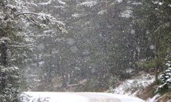 Kartalkaya pistler beyaza büründü, kar kalınlığı 10 santime ulaştı