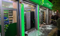 Markete patlayıcı madde atıp kaçan şüpheli aranıyor