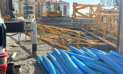 Şantiyede kule vinç kazası; 1 işçi yaralandı