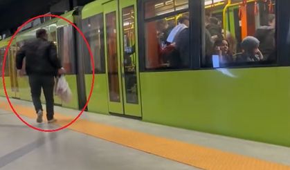 Başka bir yolcuya hakaret ettiği iddia edilen kişiyi, durakta metrodan attılar