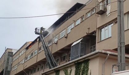 Eyüpsultan'da iş yerinde yangın