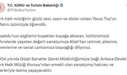 Türk Halk Müziği sanatçısı Yavuz Top hayatını kaybetti