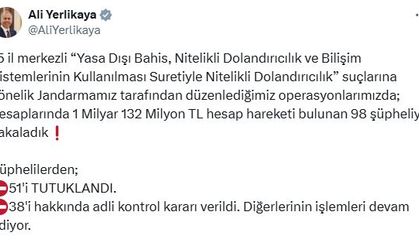 15 ilde siber suç operasyonu; 51 şüpheli tutuklandı