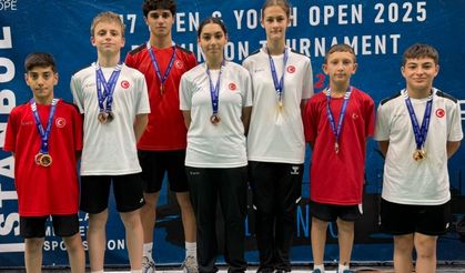 İstanbul’da düzenlenen uluslararası turnuvada Erzincanlı sporcular fırtına gibi esti