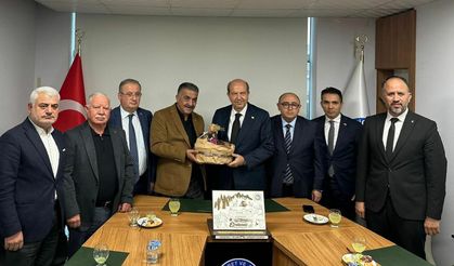 KKTC'nin 5'inci Cumhurbaşkanı Tatar'dan, ETSO'ya ziyaret