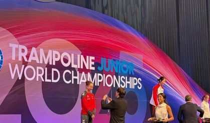 Trambolin cimnastikte bir Türk ilk kez dünya ikincisi oldu; hedefi olimpiyat