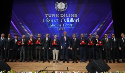 'Türk Diline Hizmet Ödülü' sahiplerini buldu