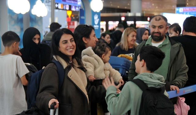 İstanbul Havalimanı'nda 'Yarıyıl tatili' yoğunluğu