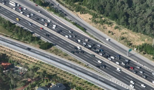 İstanbul'da bayram tatili dönüşünde helikopterli denetim