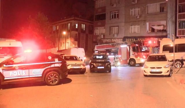 Gaziosmanpaşa'da 6 katlı binada yangın