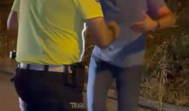 Sultanbeyli’de 'Alkolmetreyi üfleyemiyorum' diyerek polise zor anlar yaşattı