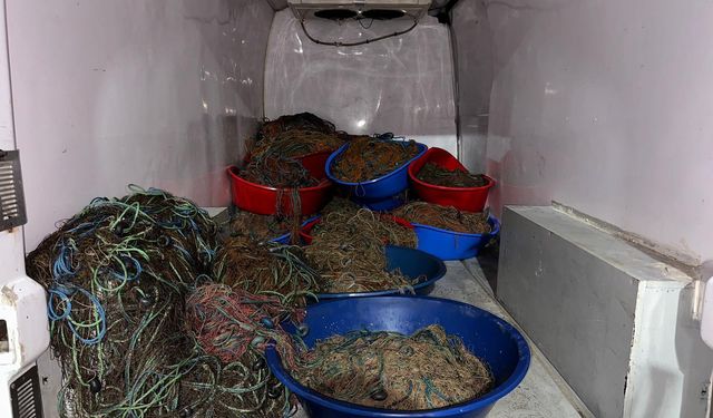 Zonguldak'ta kaçak avlanan 114 kalkan balığı ele geçirildi