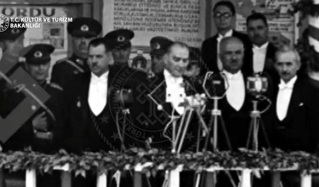 Bakanlıktan, 10'uncu Yıl Nutku görüntüleri ile kutlama