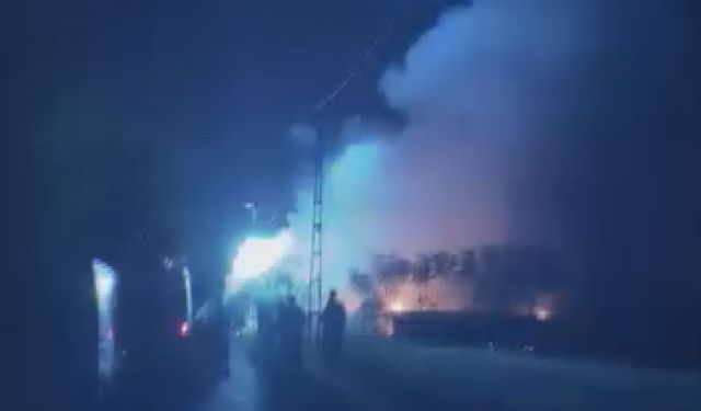 İstanbul - Küçükçekmece'de halı yıkama atölyesinde yangın