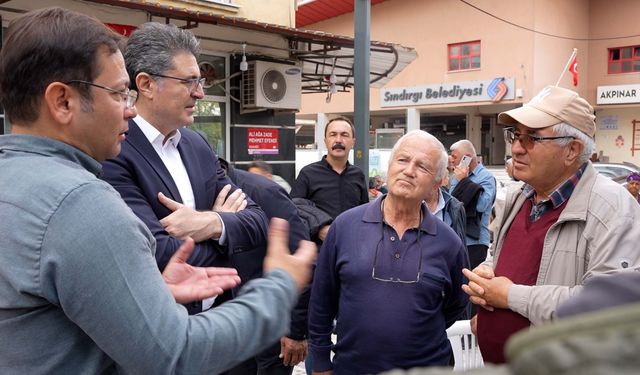 Sındırgı'da 6.1'lik depremde yıkılan ve hasar gören binalar havadan görüntülendi