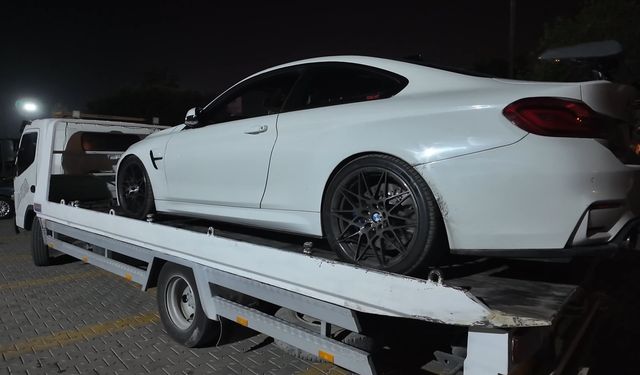 Abart egzozla drift atan sürücüye 55 bin lira ceza