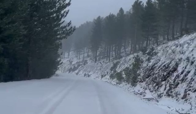 Adana'nın yüksek kesimlerine kar yağdı
