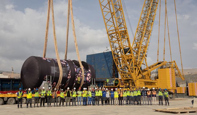 Akkuyu NGS'nin 4. Güç Ünitesi'ne ait reaktör basınç kabı, sahaya teslim edildi