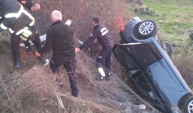 Aydın'da otomobil devrildi: 6 yaralı