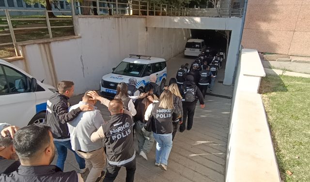 Gaziantep'te uyuşturucu operasyonunda 16 tutuklama