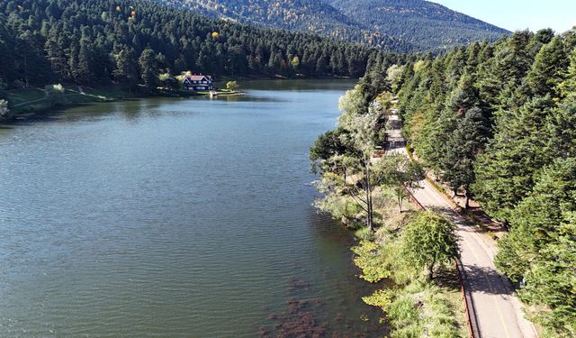 Gölcük Tabiat Parkı'nda eşsiz manzara