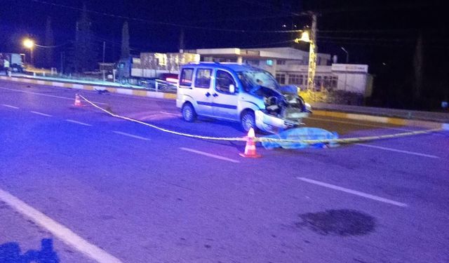 Hafif ticari aracın çarptığı yaya, öldü