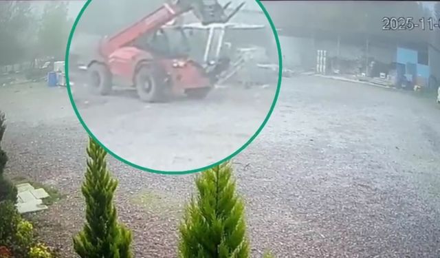 İş makinesi çalan 2 şüpheli yakalandı; hırsızlık kamerada / Video eklendi