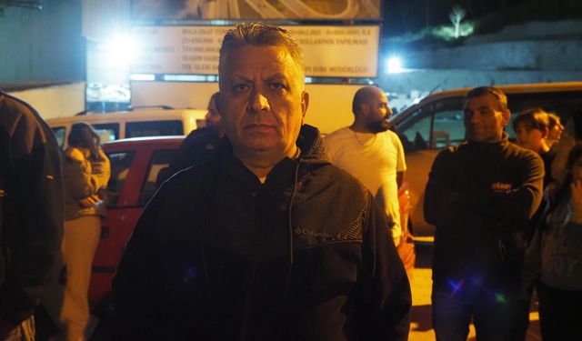 İzmir'de tünel inşaatı nedeniyle evleri zarar gören vatandaşlardan tepki