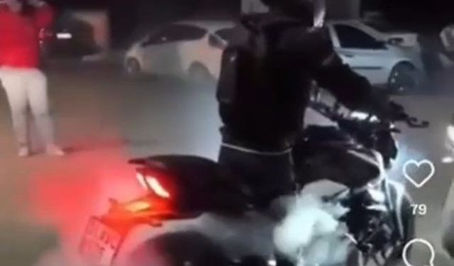 Motosikletle makas atan sürücüye 19 bin lira ceza