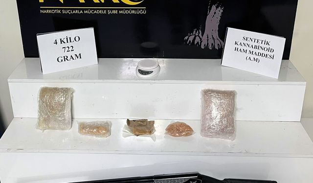 Piyasa değeri 10 milyon TL olan uyuşturucu ham maddesiyle yakalandı, suçu eski kiracısına attı