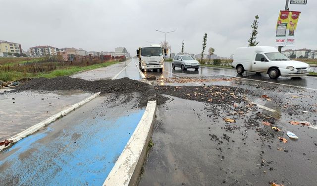 Tekirdağ'da sağanak etkili oldu
