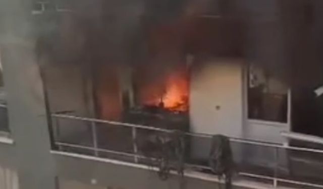 Ankara'da bir apartman dairesinde çıkan yangın endişe yarattı