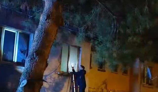 Apartman dairesinde çıkan yangında 1 kişi yaralandı