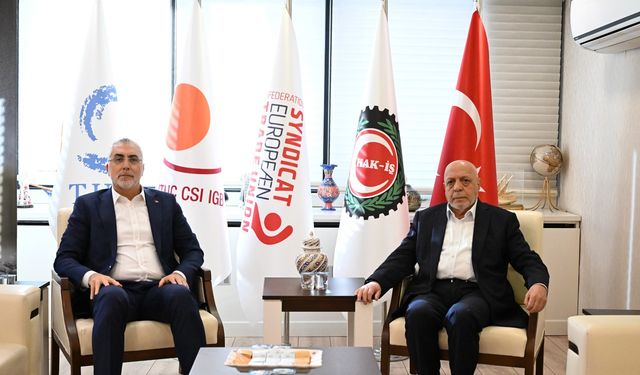 Bakan Işıkhan, işçi sendikaları konfederasyonlarını ziyaret etti / Ek fotoğraflar