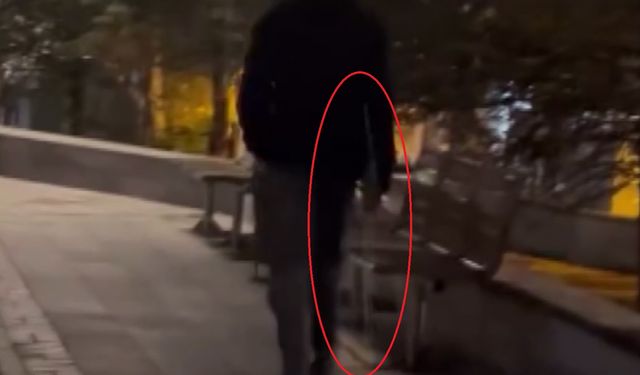 Bıçakla parktakileri korkutan şüpheliye gözaltı