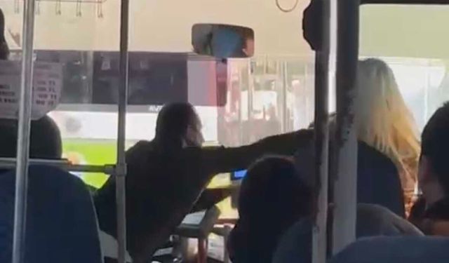 Kadın yolcuyla kavga eden otobüs şoförü gözaltına alındı