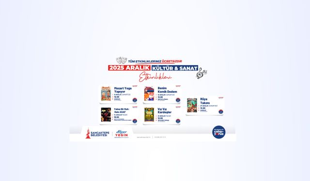 Sancaktepe Belediyesi, aralık ayı içerik takvimini paylaştı