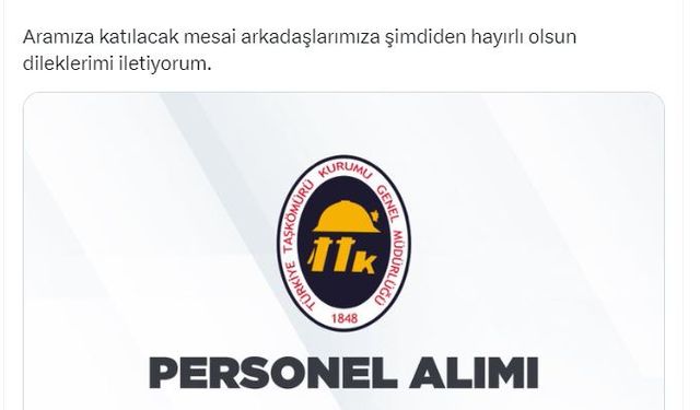Türkiye Taşkömürü Kurumu, 263 işçi alacak