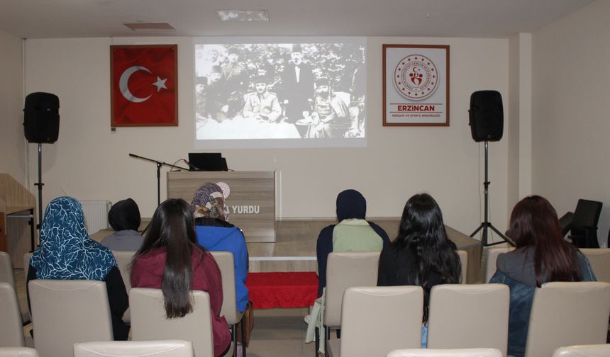 Erzincan Salih Baba Yurdu'nda Kut-ül Amare zaferi film gösterimiyle anıldı