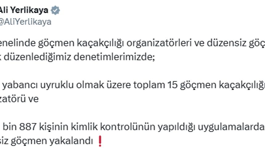 Yurt genelinde 446 düzensiz göçmen yakalandı