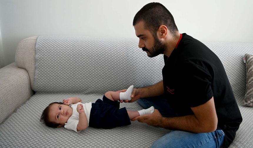 Kuşadası SMA'lı Teoman bebek için tek yürek oldu