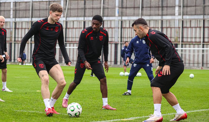 Samsunspor, Hamrun Spartans maçı hazırlıklarını sürdürdü